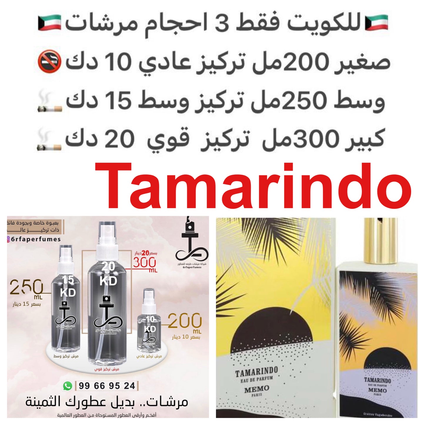 مقدمه العطر البارغموت, الحبهان, البرتقال و اليوسفي; قلب العطر الأناناس, الياسمين, جوز الهند, الخوخ, مسك الروم و الإيلنغ; قاعدة العطر تتكون من الجاوي, الباتشولي و الفانيلا. #طرفه_ميمو للطلب ارسال صور المرشات الى وتس اب 99669524 #طرفه_للعطور